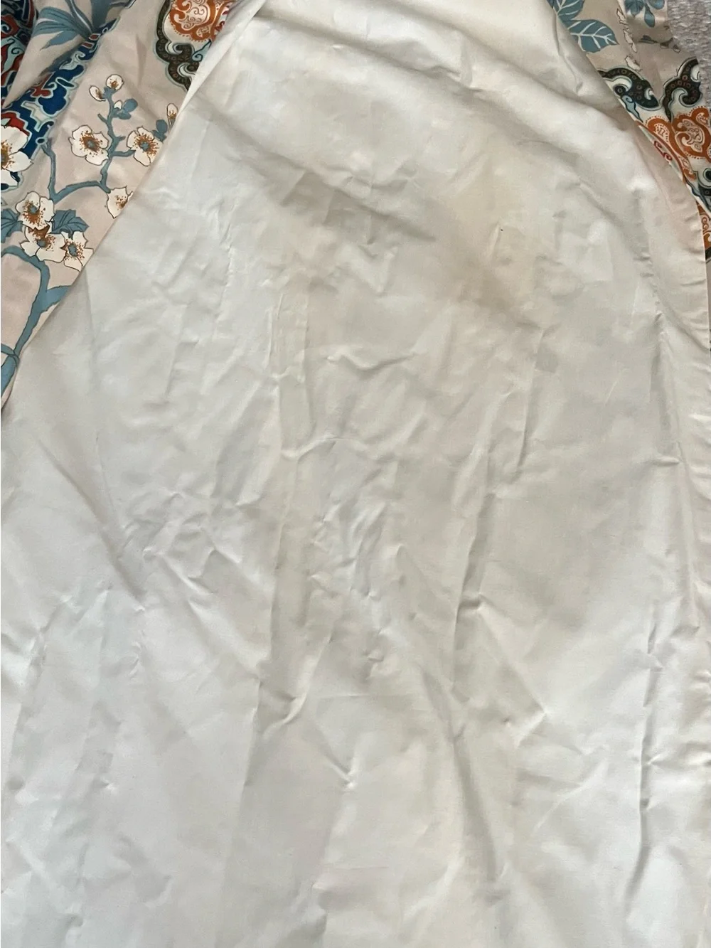 Vintage Mid Century Chinese Chinoiserie Curtain Panels
